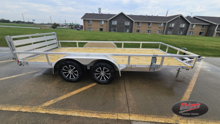 New 2026 H&H Trailers 82x16 Aluminum Rail Side Utility Trailer