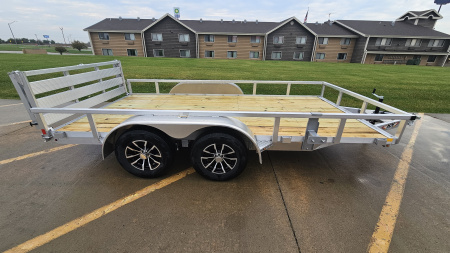 New 2026 H&H Trailers 82x14 Aluminum Rail Side Utility Trailer