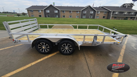 New 2026 H&H Trailers 82x14 Aluminum Rail Side Utility Trailer