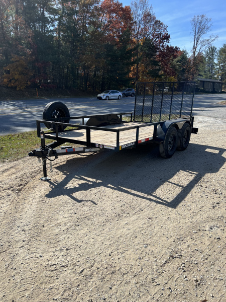Used 2025 Triple Crown Trailers U6X12TG Utility Trailer / LIKE NEW / 2-3500# BRAKE AXLES / 48  MESH GATE