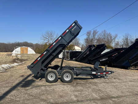 New 2026 Belmont DTL 72x 12 Dump Trailer Barn Door Ramps