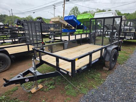 New 5 X 10 Sure Trac Tube Top Utility Trailer, 3k GVWR ****w/Set Back Jack & Fold-Flat Spring Assist Rear Gate