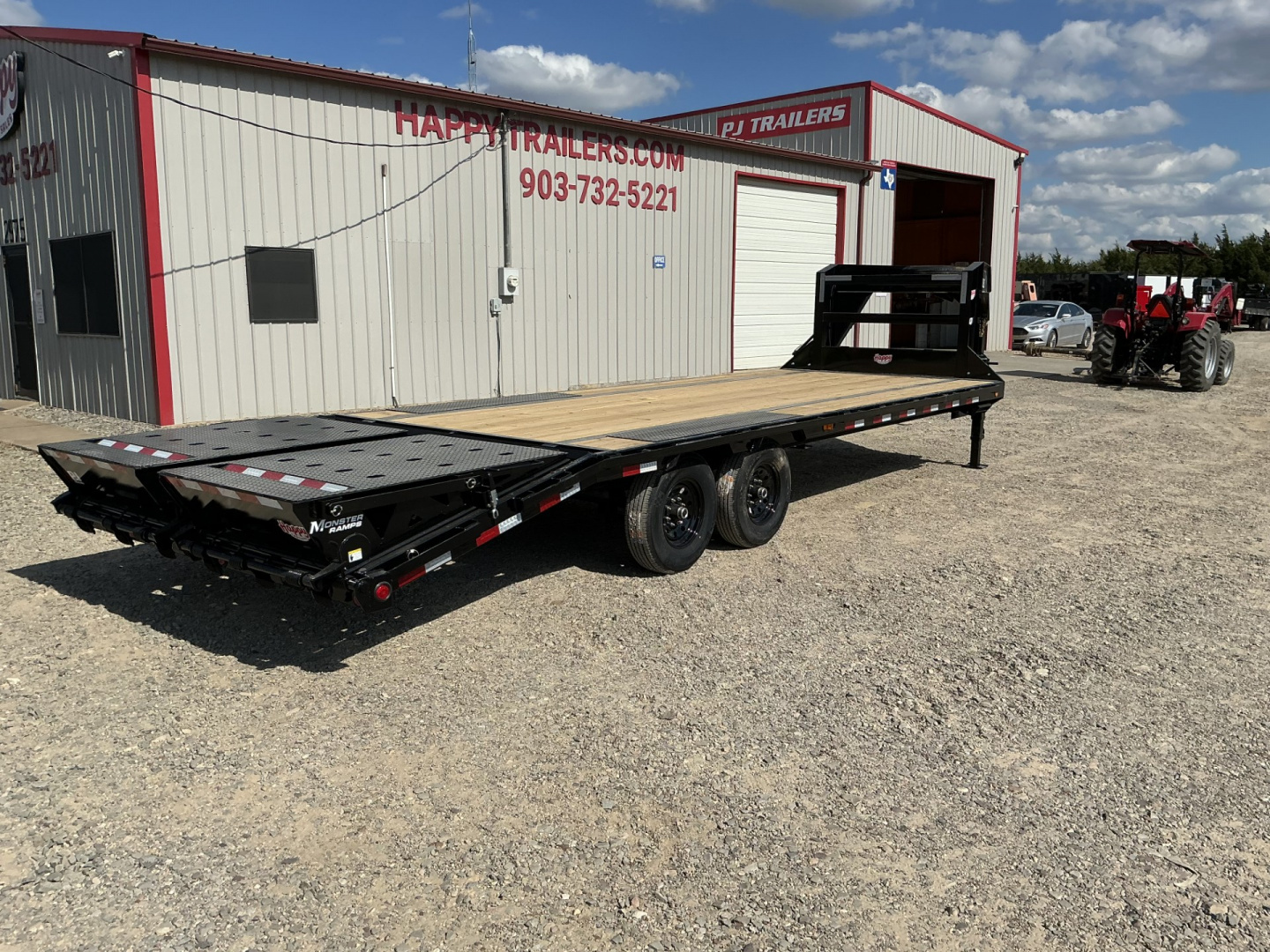 New 2026 PJ 102”x25’ Quest Gooseneck Flatbed w/ Singles – LQ