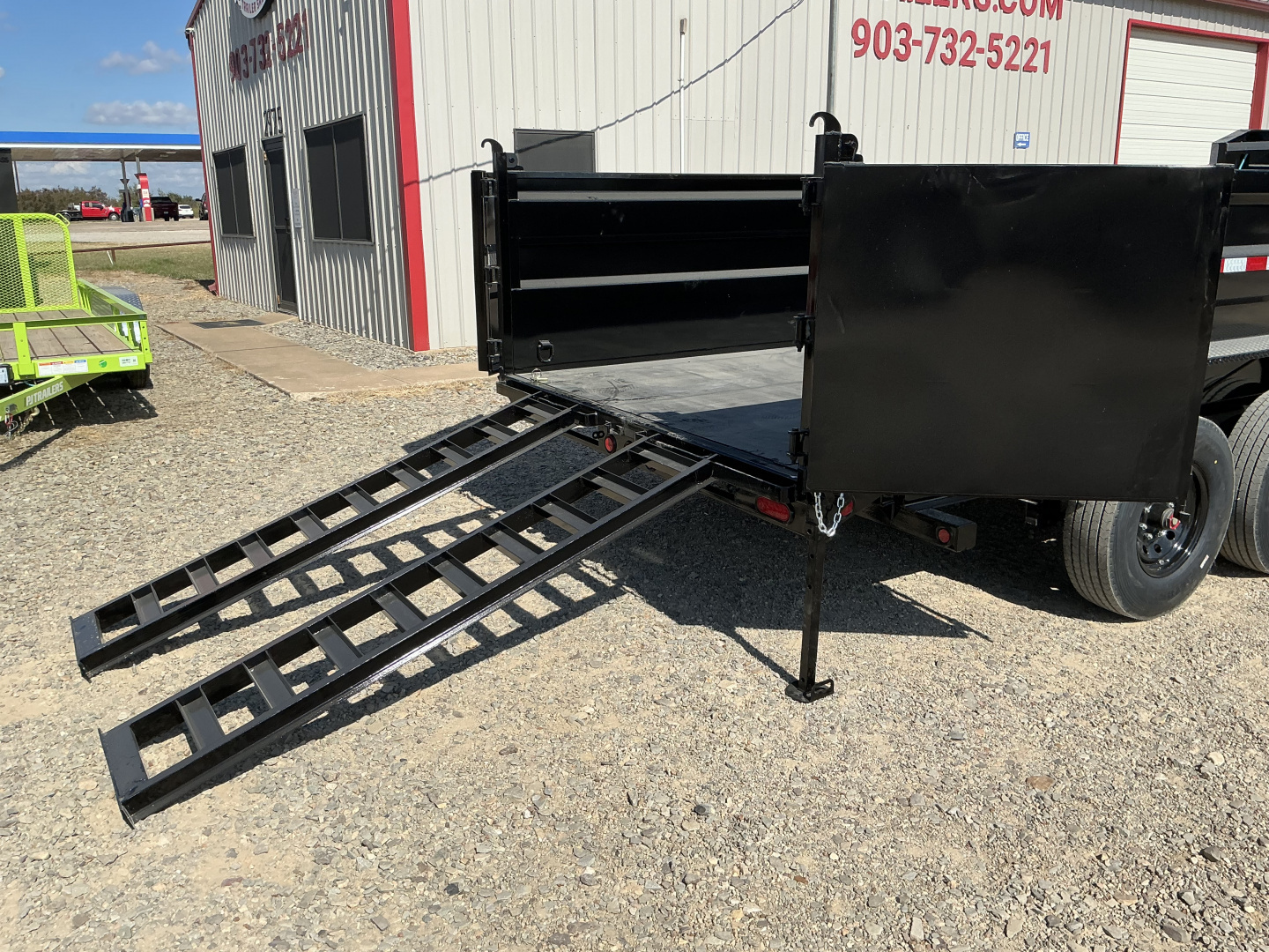 New 2026 PJ 83"x16' GN Tandem Axle Low Pro Telescopic Dump w/ 36" Sides – DT