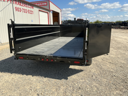 New 2026 PJ 83"x16' GN Tandem Axle Low Pro Telescopic Dump w/ 36" Sides – DT