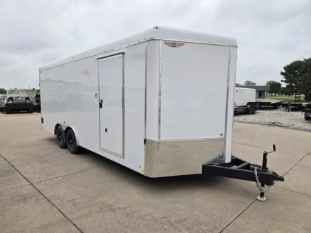 New 2026 H&H Trailers 8.5x20 HH Series Round Top V-Nose Enclosed Car Hauler Trailer 10K Cargo / Enclosed Trailer