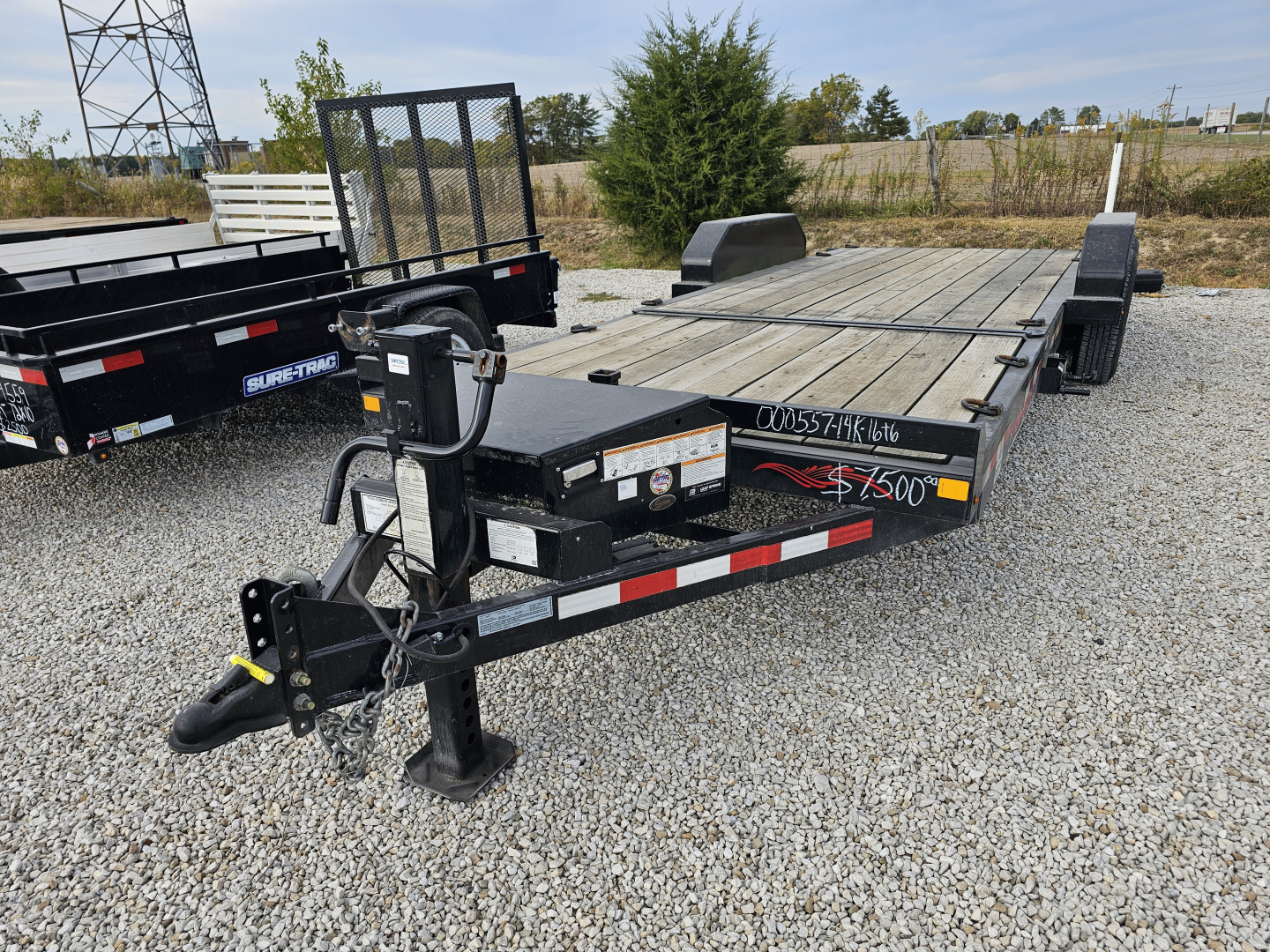 Used 2020 Trailerman 76" x 22' (6+16) 14K Cushion Tilt Trailer