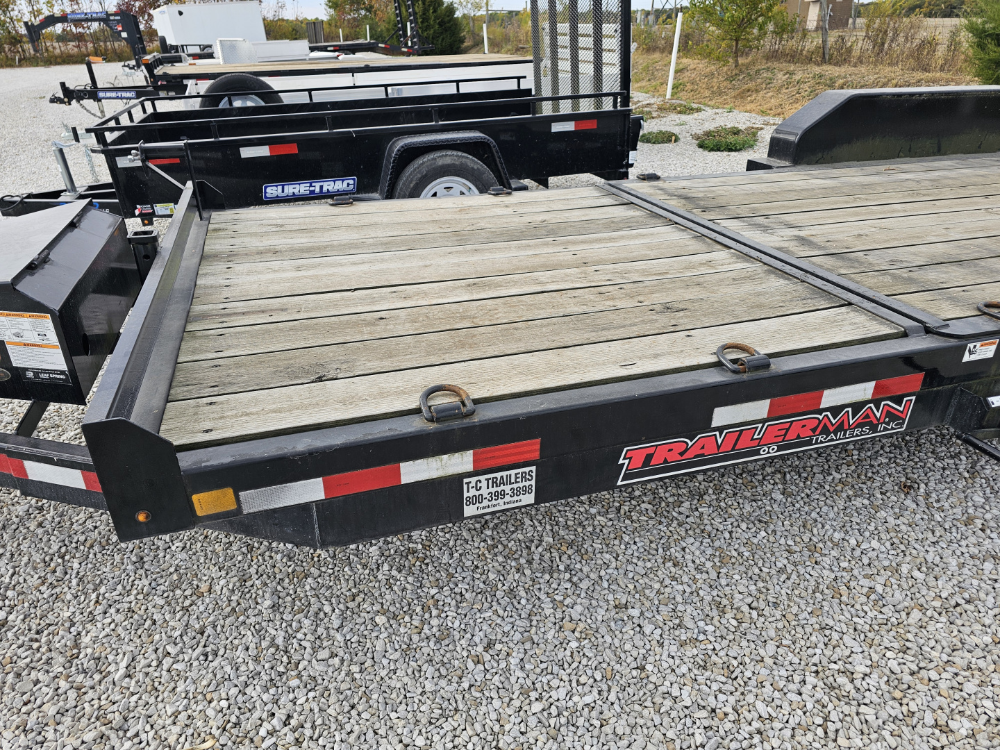 Used 2020 Trailerman 76" x 22' (6+16) 14K Cushion Tilt Trailer