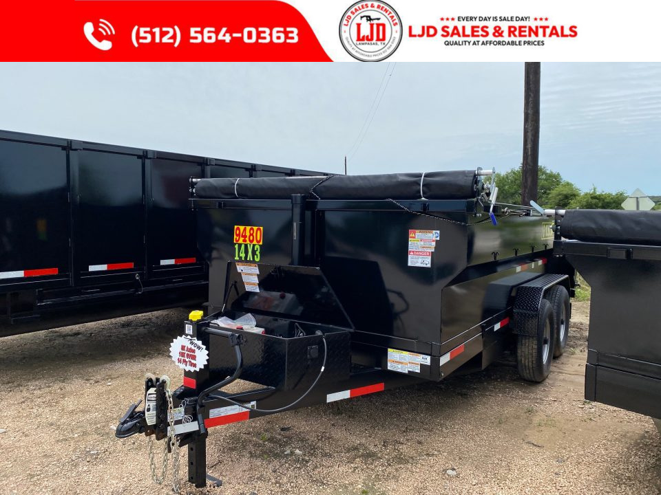 New 2026 US Built - Dump Trailer - 14' x 3' - 16k GVWR
