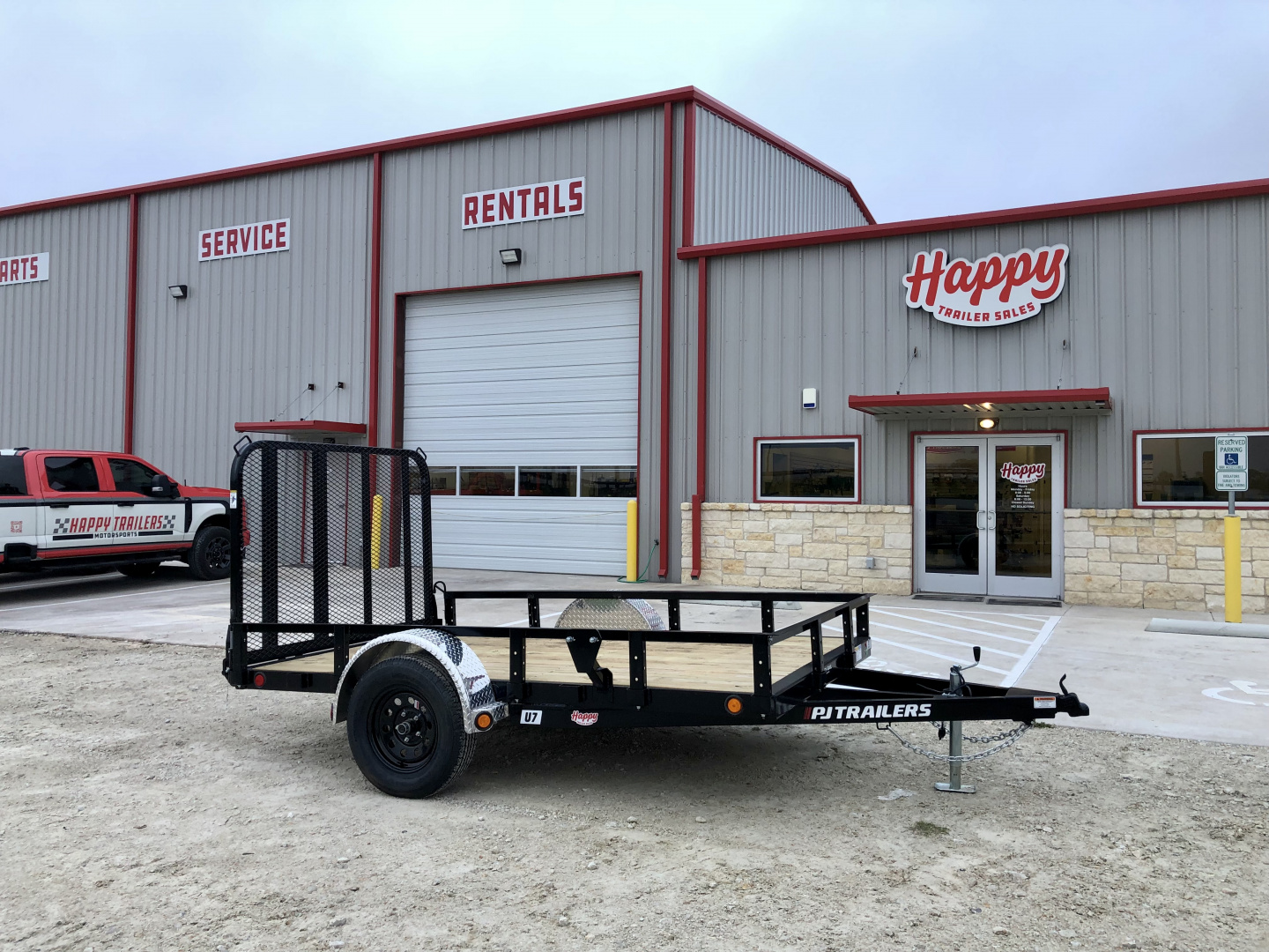 New 2026 PJ 77"x10' Single Axle Utility Trailer - U7