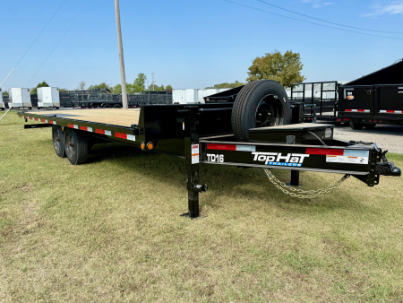 New 2026 Top Hat Trailers TD16-22x102 Deckover Power Tilt Trailer