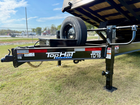 New 2026 Top Hat Trailers TD16-22x102 Deckover Power Tilt Trailer