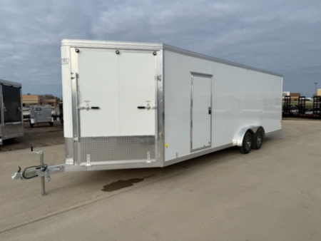 New 2026 E-Z Hauler EZES7.5X24+5-IF Snowmobile Trailer/Cargo Enclosed