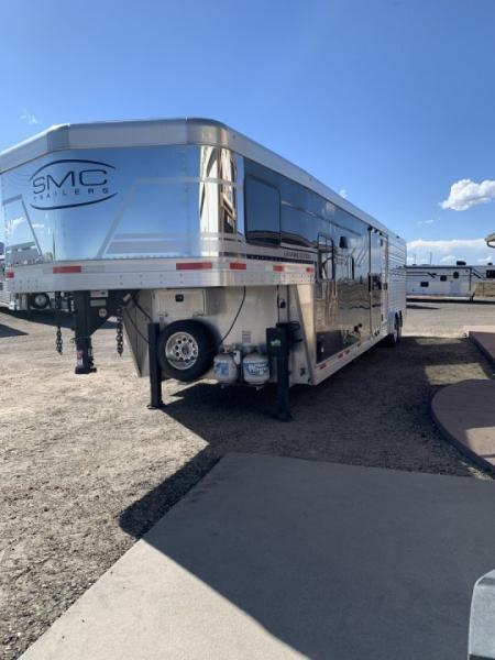Used 2022 SMC SLE8169SR 16' Stock/Combo Trailer