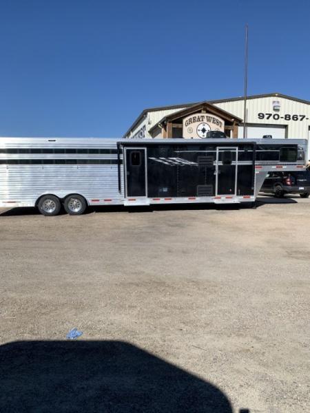 Used 2022 SMC SLE8169SR 16' Stock/Combo Trailer