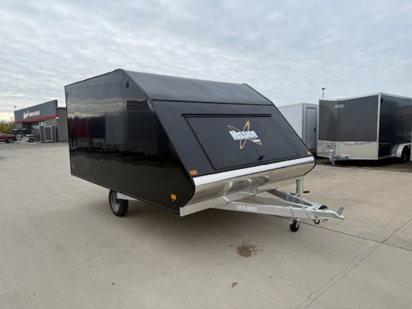 New 2026 Mission MFS 101x12 Crossover Enclosed Snowmobile Trailer
