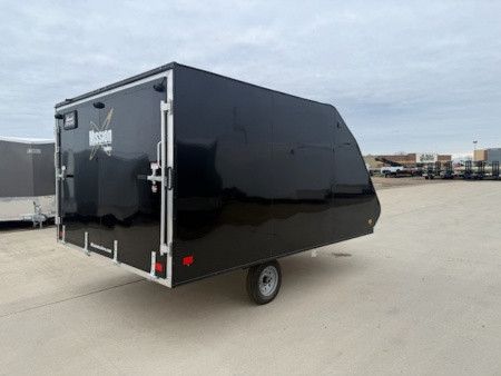 New 2026 Mission MFS 101x12 Crossover Enclosed Snowmobile Trailer