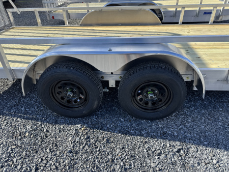 New 2026 Mission 18ft Wood Deck Landscape Aluminum Utility Trailer 6000 LB GVW