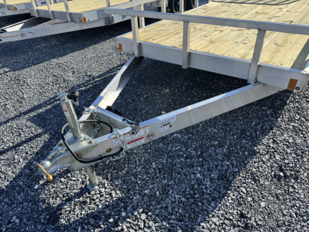 New 2026 Mission 18ft Wood Deck Landscape Aluminum Utility Trailer 6000 LB GVW