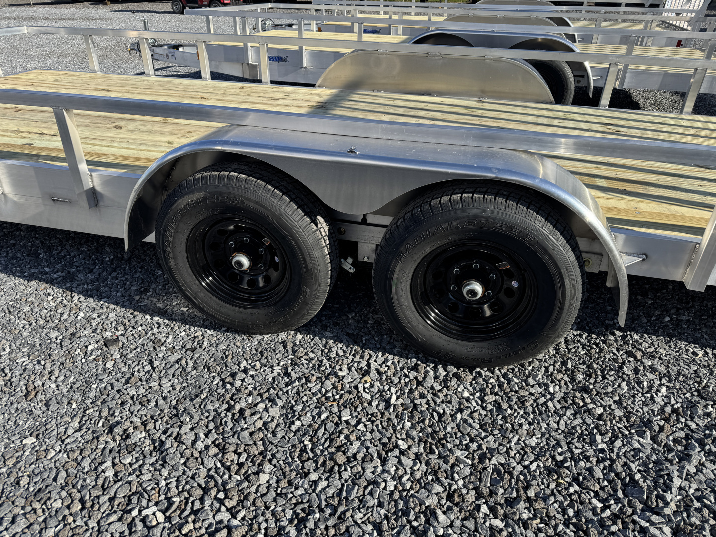 New 2026 Mission 20ft Wood Deck Aluminum Landscape Trailer 9990 LB GVW Utility Trailer