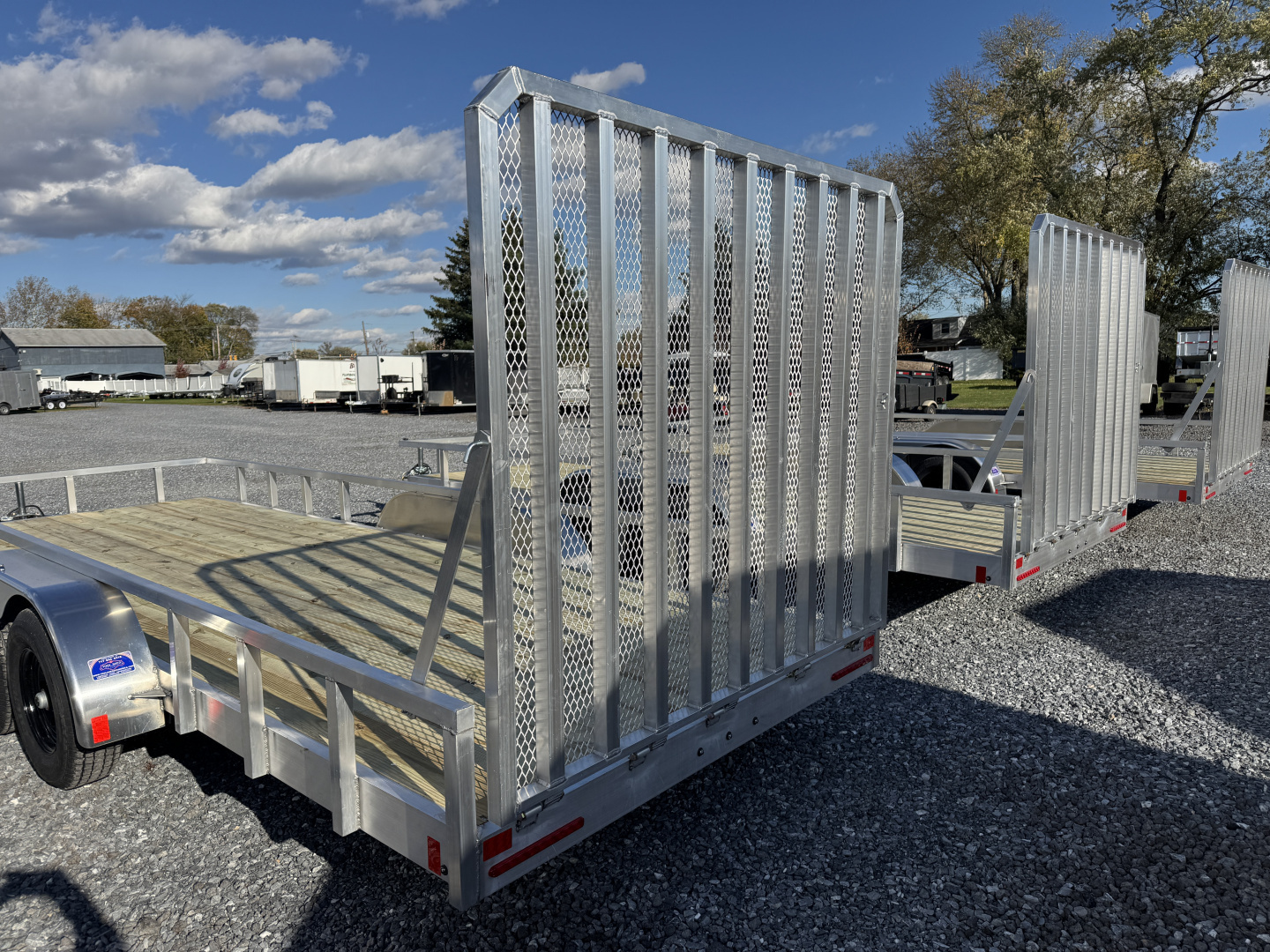 New 2026 Mission 20ft Wood Deck Aluminum Landscape Trailer 9990 LB GVW Utility Trailer