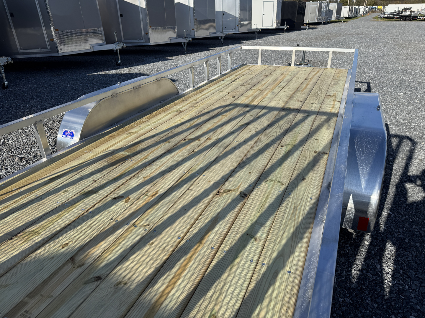 New 2026 Mission 20ft Wood Deck Aluminum Landscape Trailer 9990 LB GVW Utility Trailer