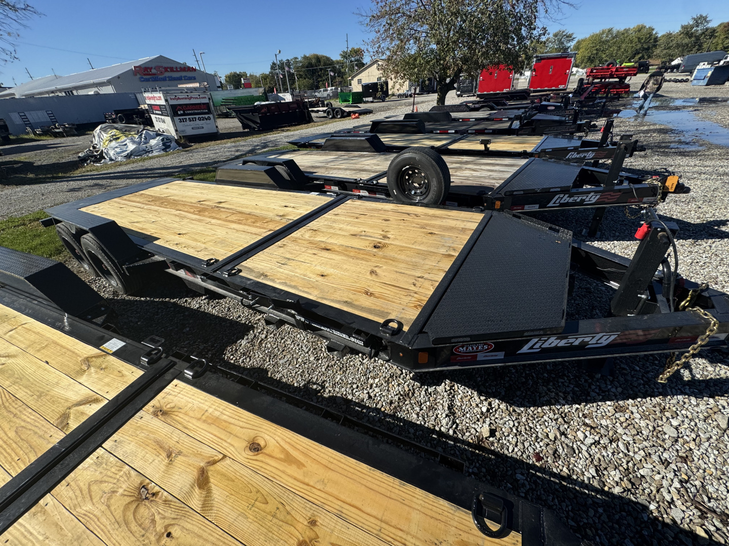 New 2026 LIBERTY LT16K83X22SPB8WF Tilt Trailer 83X22 TA PARTIAL (GVW:17500) MIDNIGHT BLACK