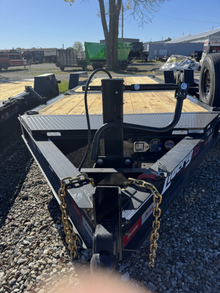 New 2026 LIBERTY LT16K83X22SPB8WF Tilt Trailer 83X22 TA PARTIAL (GVW:17500) MIDNIGHT BLACK