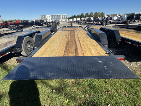 New 2026 LIBERTY LT16K83X22SPB8WF Tilt Trailer 83X22 TA PARTIAL (GVW:17500) MIDNIGHT BLACK