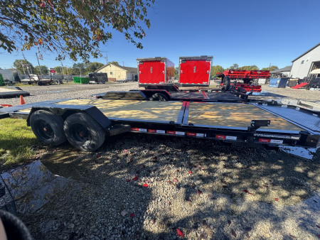 New 2026 LIBERTY LT16K83X22SPB8WF Tilt Trailer 83X22 TA PARTIAL (GVW:17500) MIDNIGHT BLACK
