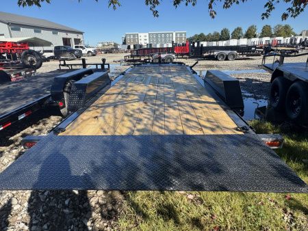 New 2026 LIBERTY LT16K83X22SPB8WF Tilt Trailer 83X22 TA PARTIAL (GVW:17500) MIDNIGHT BLACK