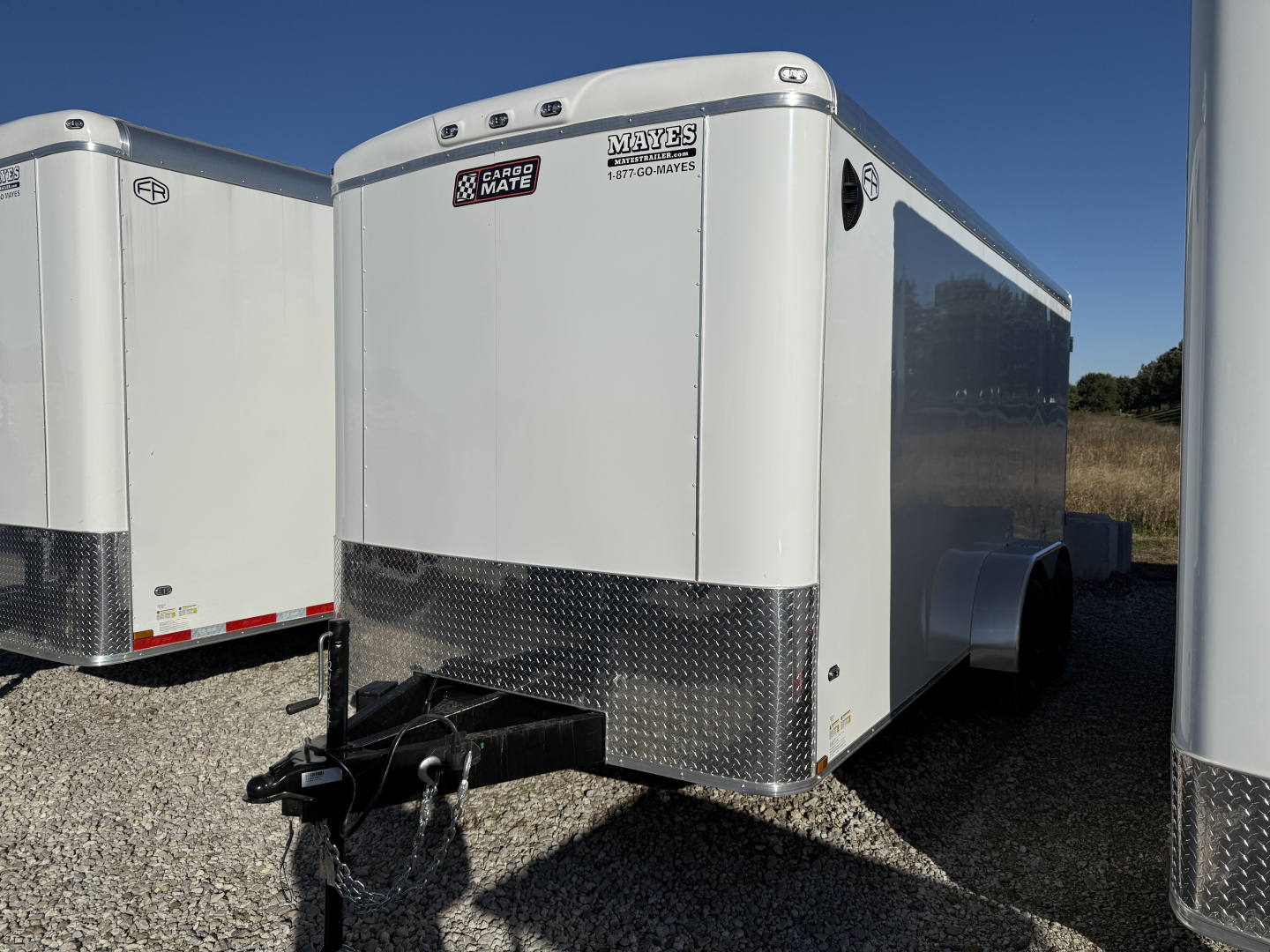 New 2026 CARGO MATE EHW716TA3-24 Cargo / Enclosed Trailer 7X16 TA DOUBLE DOOR (GVW:9800) WHITE