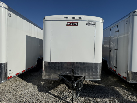 New 2026 CARGO MATE EHW716TA2-24 Cargo / Enclosed Trailer 7X16 TA DOUBLE DOOR (GVW:9800) WHITE