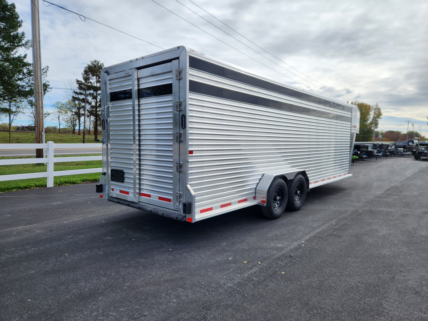 New 2026 Frontier Trailers 7X24LIVESTOCK GN Stock / Stock Combo Trailer