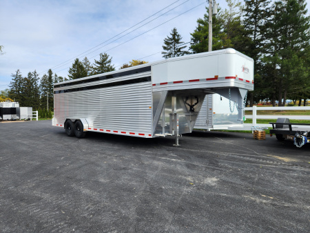 New 2026 Frontier Trailers 7X24LIVESTOCK GN Stock / Stock Combo Trailer