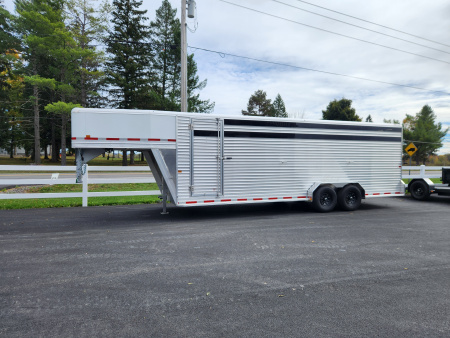 New 2026 Frontier Trailers 7X24LIVESTOCK GN Stock / Stock Combo Trailer