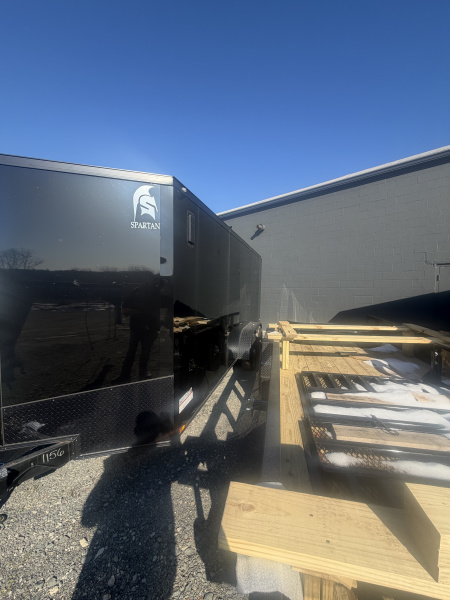New 2025 Spartan Cargo SP7X18 TA Cargo / Enclosed Trailer *BLACK W/ BLACK