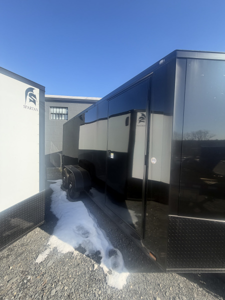New 2025 Spartan Cargo SP7X18 TA Cargo / Enclosed Trailer *BLACK W/ BLACK