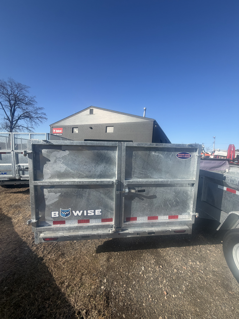 New 2026 BWISE DT714LP-LE-14 7X14 TA- 48'' SIDES Dump Trailer