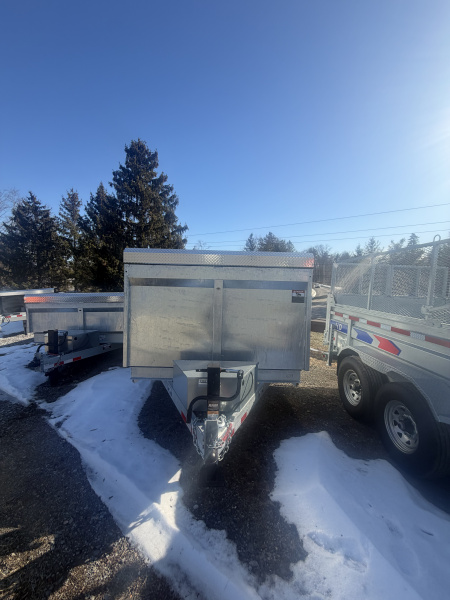 New 2026 BWISE DT714LP-LE-14 7X14 TA- 48'' SIDES Dump Trailer