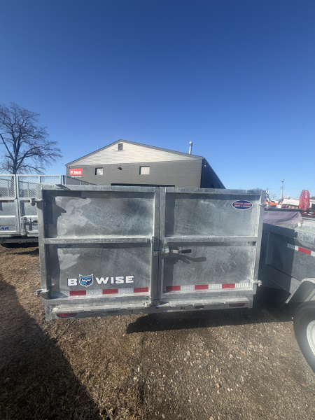 New 2026 BWISE DT714LP-LE-14 7X14 TA- 48'' SIDES Dump Trailer
