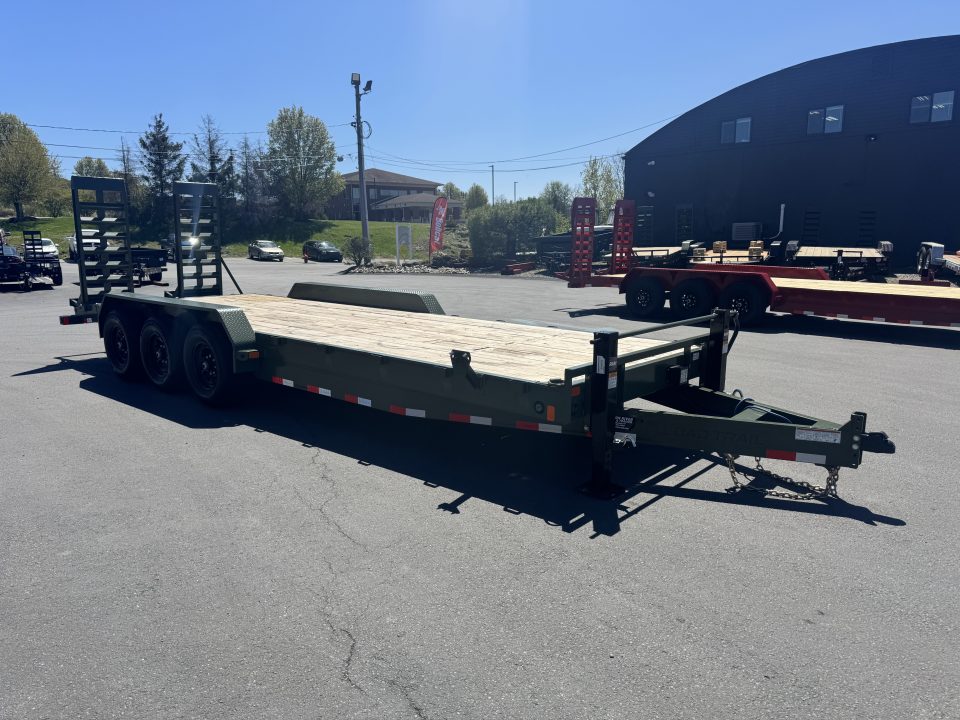 New 2026 Load Trail CH8324073_94456 7X24TA3 Equipment Trailer *ARMY GREEN
