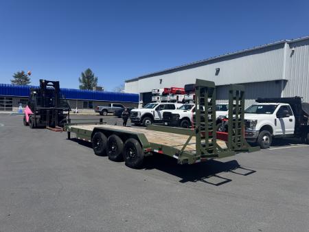 New 2026 Load Trail CH8324073_94456 7X24TA3 Equipment Trailer *ARMY GREEN