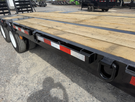 New 2026 Behnke 102"x29' 20 TON Pintle Hitch Tag Trailer *AIR RAMPS*