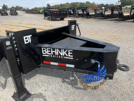 New 2026 Behnke 102"x29' 20 TON Pintle Hitch Tag Trailer *AIR RAMPS*