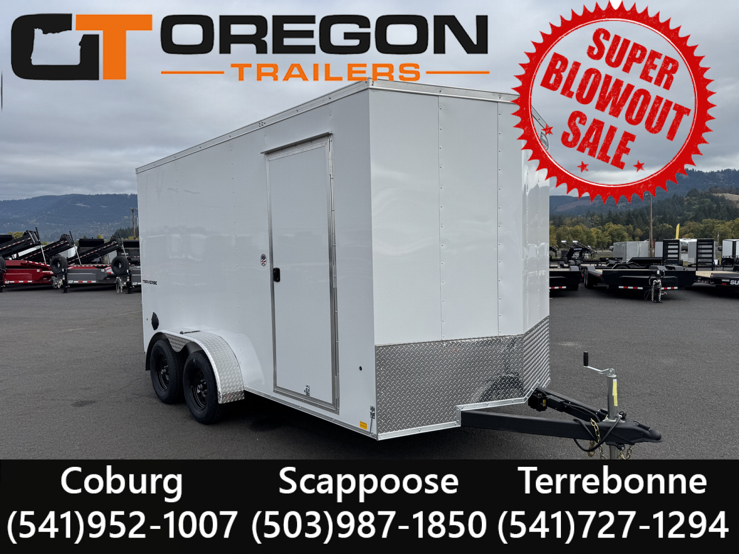 New 2026 Formula Traverse 7x14 (7k GVWR) Enclosed Trailer w/ Rear Ramp Door