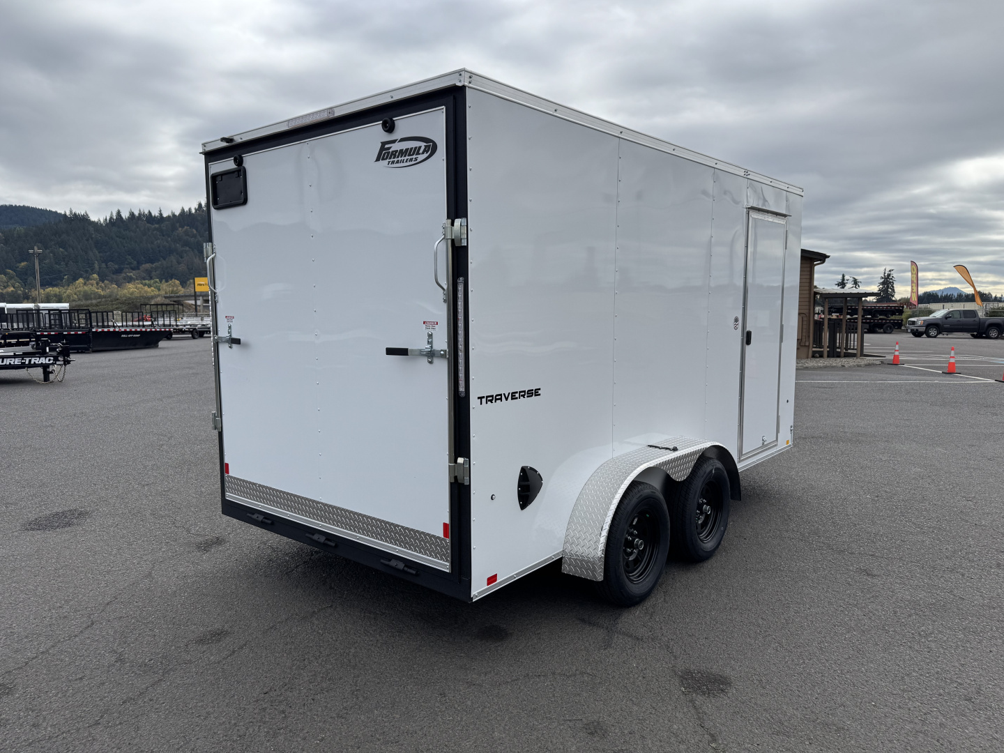 New 2026 Formula Traverse 7x14 (7k GVWR) Enclosed Trailer w/ Rear Ramp Door