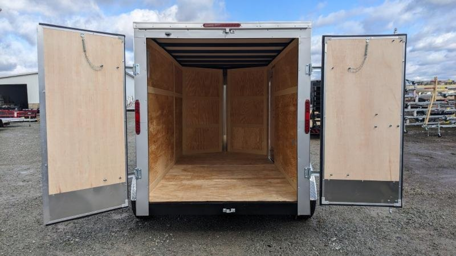 New 2026 Homesteader 6x12 Intrepid V-Nose Cargo Trailer w/ Barn Doors