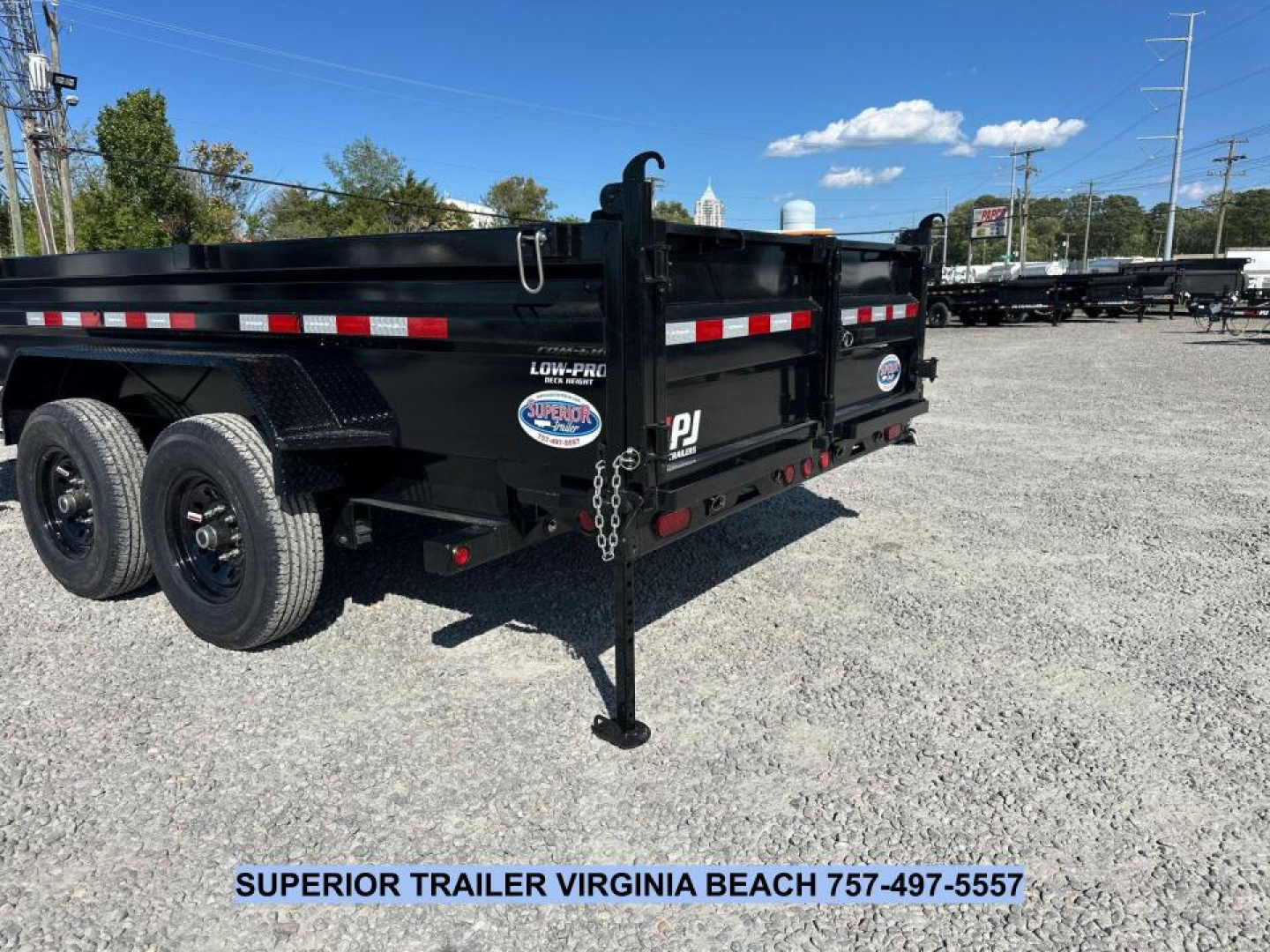 New 2026 PJ Trailers 7X14 DL 14K Dump Trailer w/ Hydraulic Jack Dump Trailer