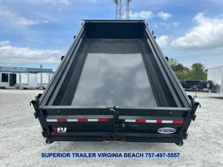 New 2026 PJ Trailers 7X14 DL 14K Dump Trailer w/ Hydraulic Jack Dump Trailer